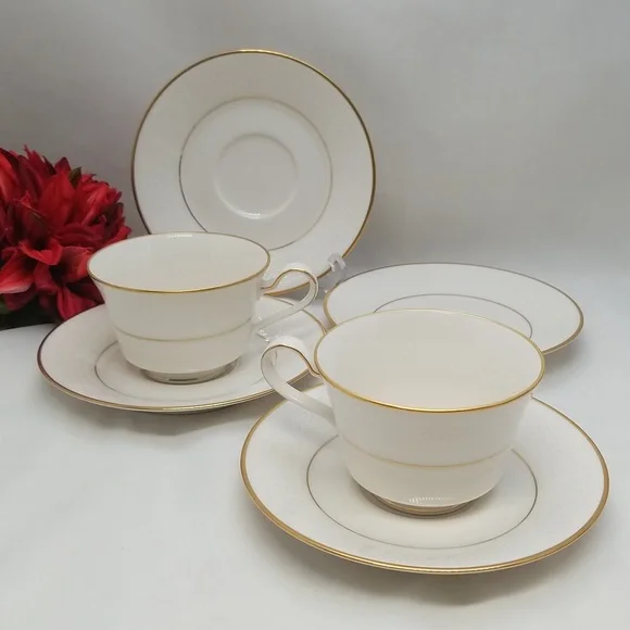 Noritake Dining Noritake Ivory China Tulane Cup And Saucers
